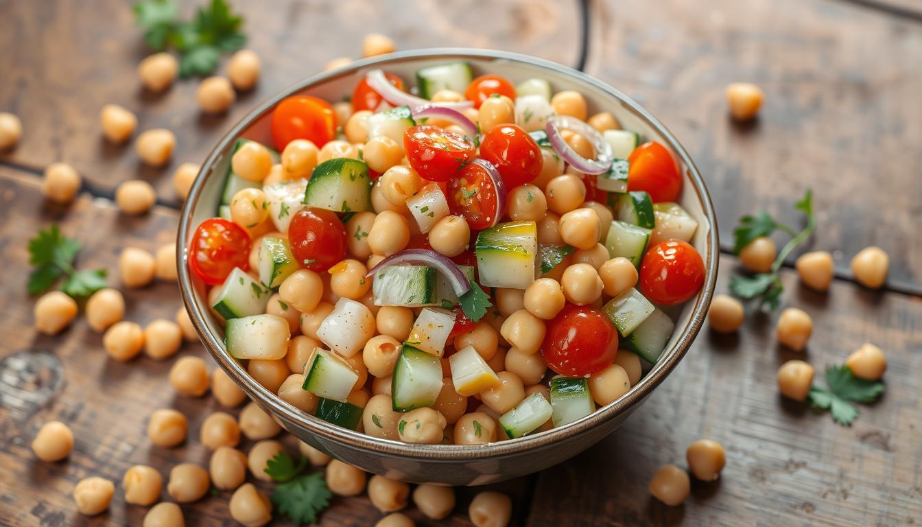 Chickpea salad high protein