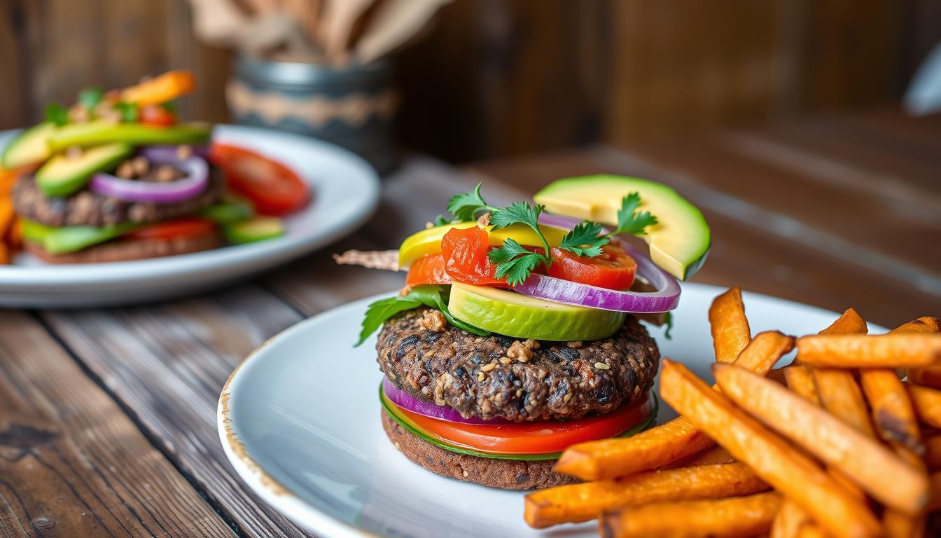 High protein vegan burgers