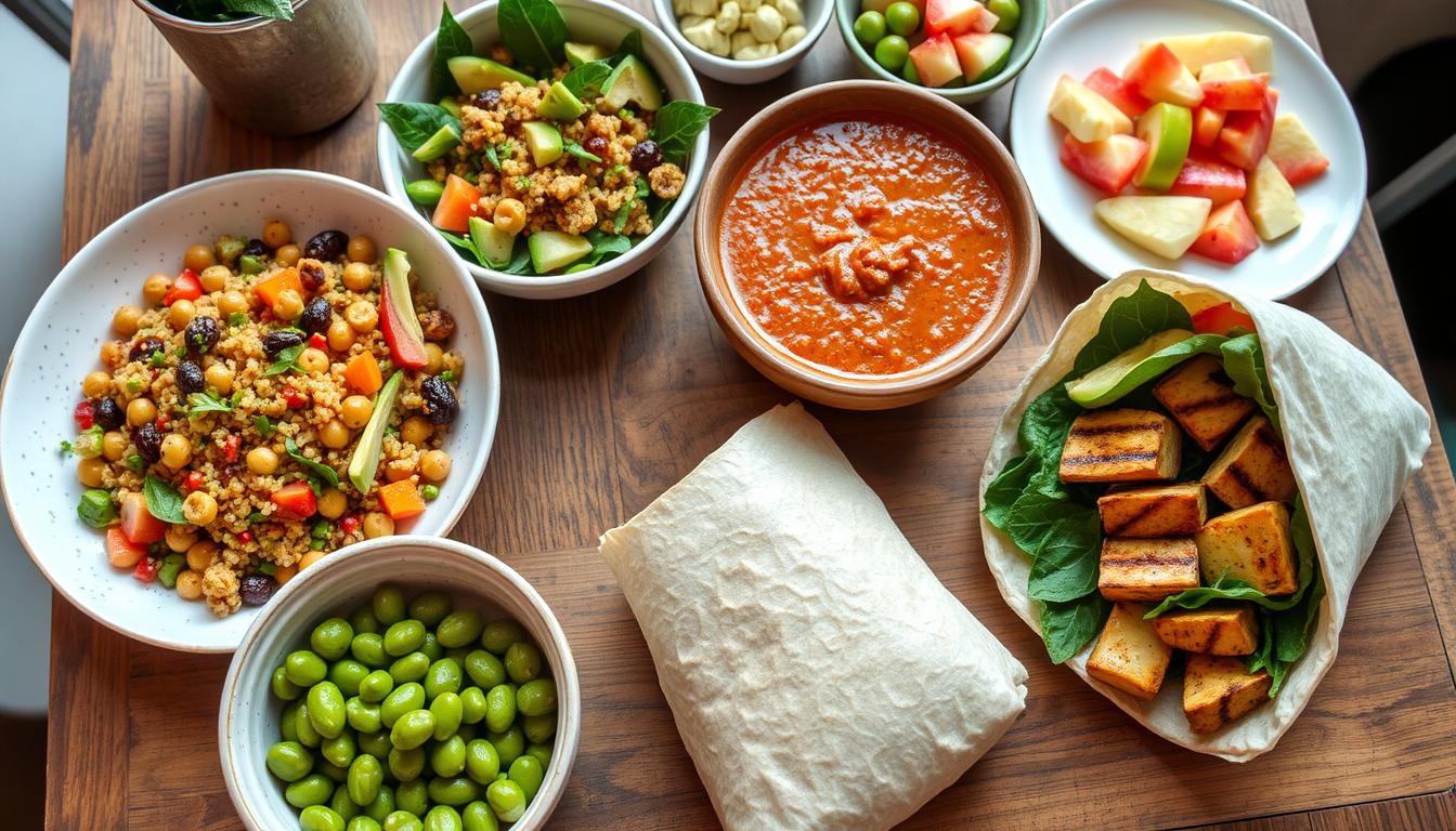 High protein vegan lunches